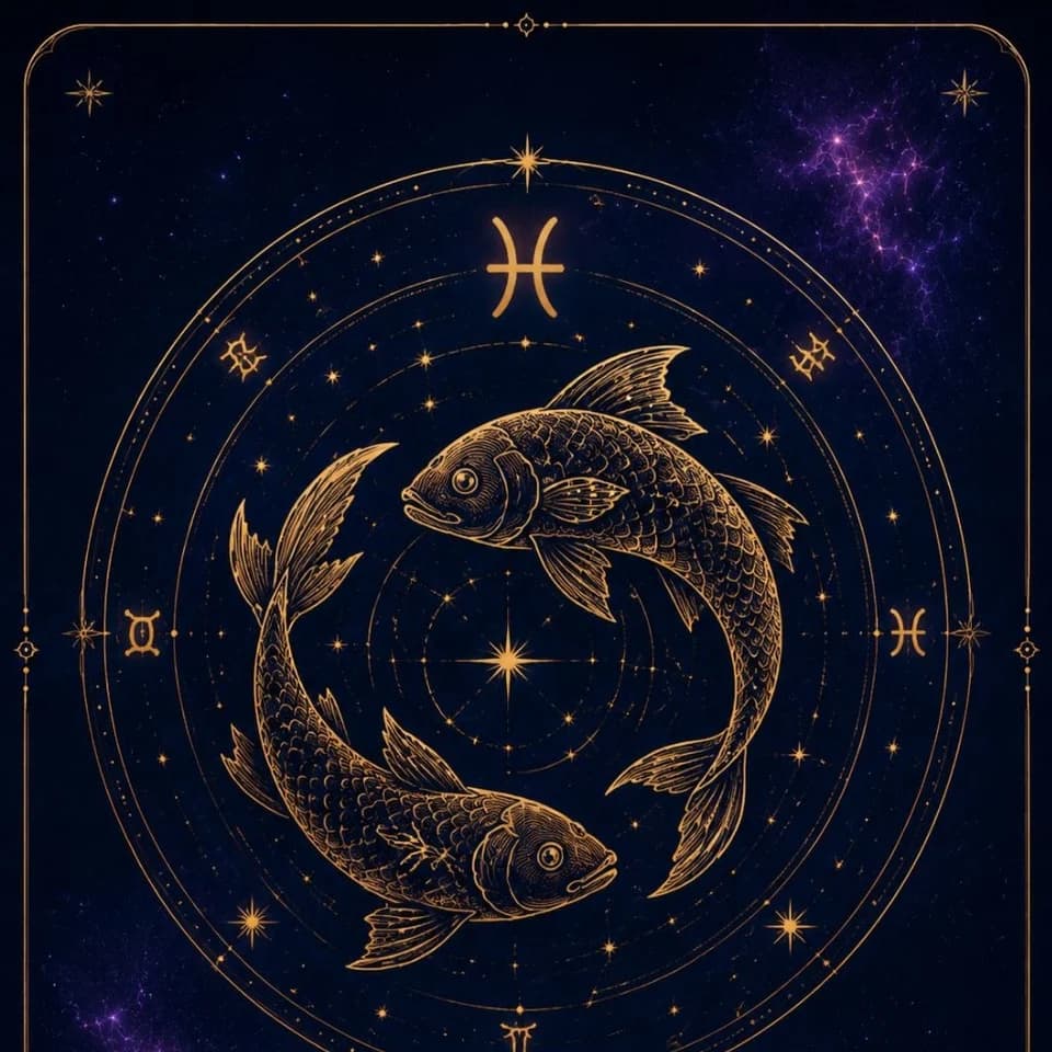 Рыбы — зодиакальная карта Astrelia