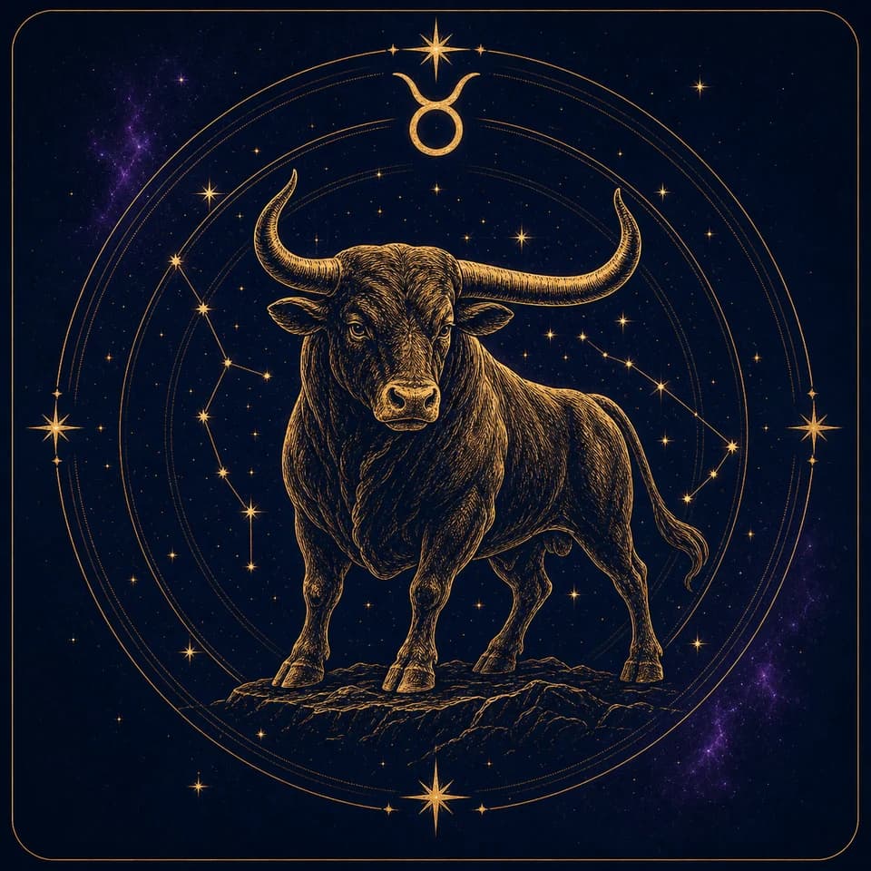 Телец — зодиакальная карта Astrelia